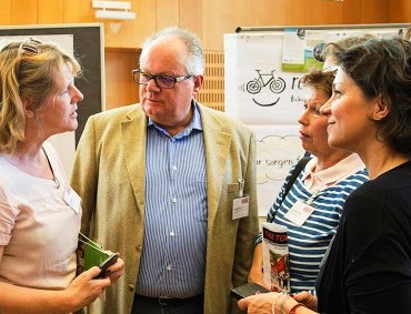 Auf Einladung des  Flüchtlingskoordinators der Bundesregierung - Dr. Christian Konrad - wurde das Projekt re-bike.at im Rahmen einer Konferenz in Salzburg vorgestellt (Juni 2016).
Foto: Leopold/Neumayr